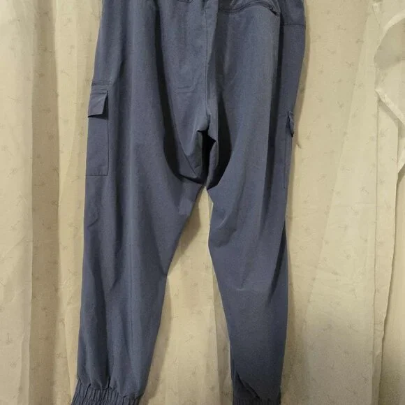 Blue Lightweight Cargo Jogger Pants - Stretch and Pockets! - Picture 5 of 8